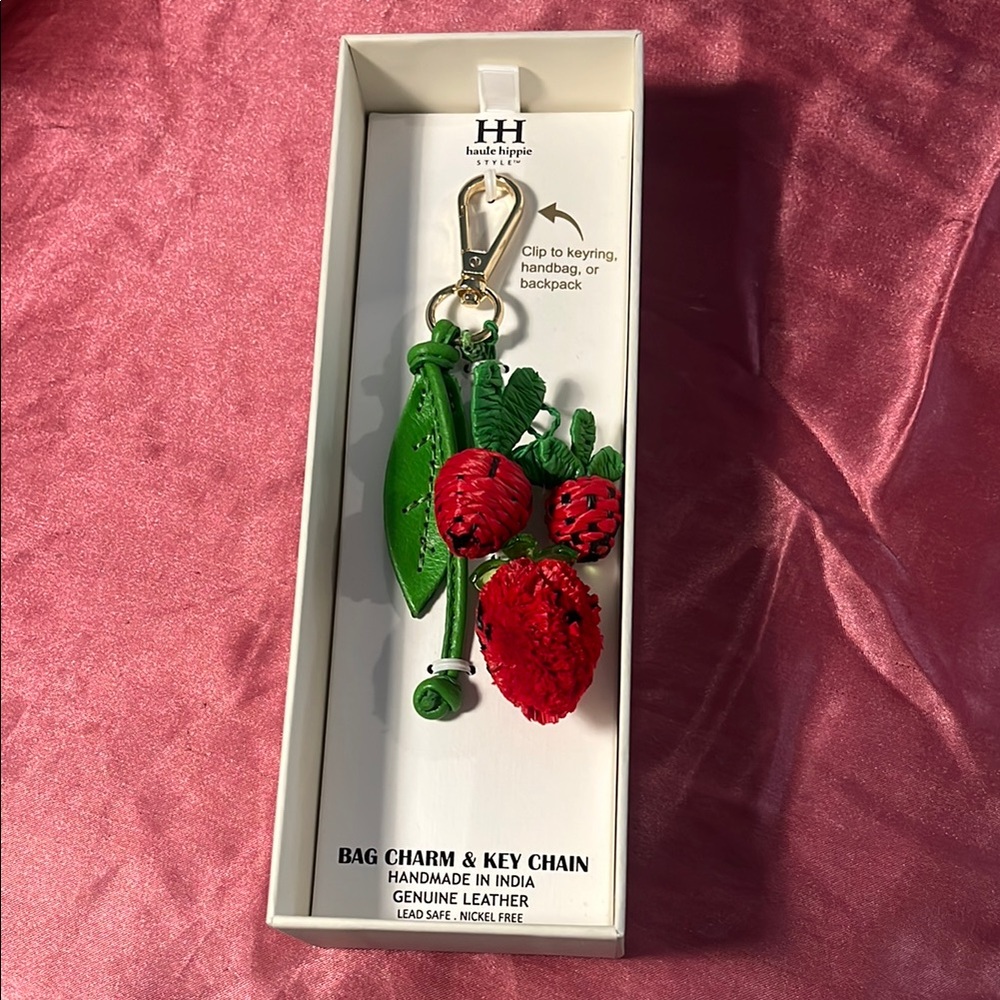Haute Hippie Red and Green Key Card Holder Accessories